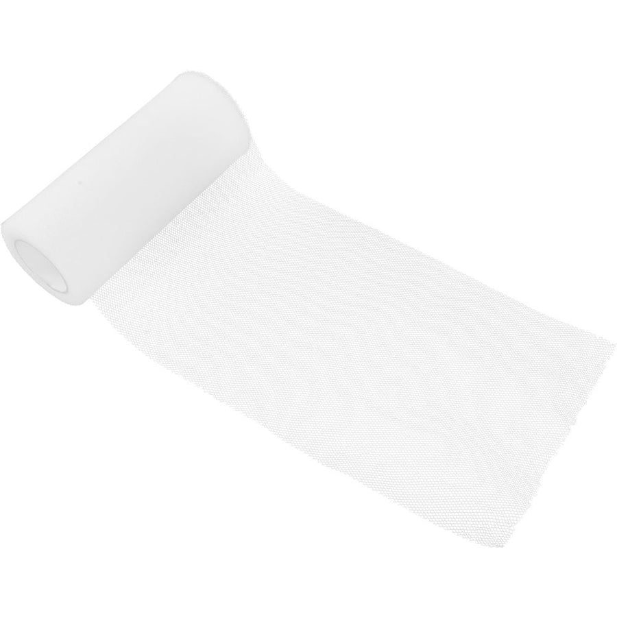 Wedding tulle White Tulle Rolls Spool Tulle Fabric Roll For Wedding Table Tutu Dress Skirt 6 inch,866.14"X5.91"X2.56