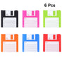 6PCS Heat Resistant Floppy Disk Coasters for Coffee Table Kitchen Accessories Wear Resistant