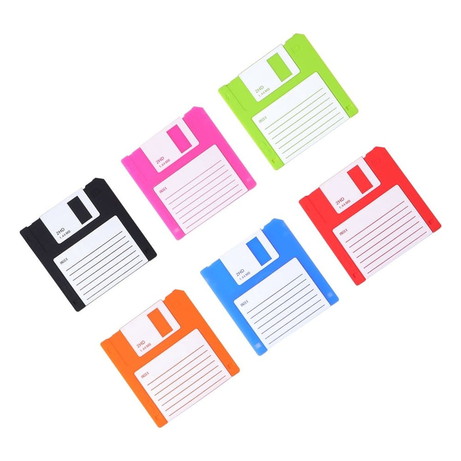 6PCS Heat Resistant Floppy Disk Coasters for Coffee Table Kitchen Accessories Wear Resistant