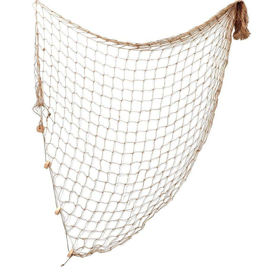 Masteelf Light Brown Rope Netting Wall Decor Nautical Ocean Theme Seaside Decorative Net for Coastal Home