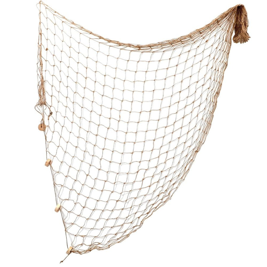 Masteelf Light Brown Rope Netting Wall Decor Nautical Ocean Theme Seaside Decorative Net for Coastal Home