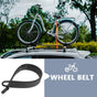 2pcs Outdoor Bike Fastening Strap Portable Rubber Fixation Belt Black
