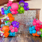 111pcs Balloon Garland Arch Kit, Back To 80s 90s Retro Theme Disco Theme Birthday Party Decor Supplies
