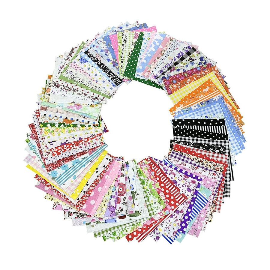 36 pieces of jelly roll multi-color fabric quilting strips, sewn with different patterns and quilting techniques for home DIY
