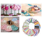 36 pieces of jelly roll multi-color fabric quilting strips, sewn with different patterns and quilting techniques for home DIY