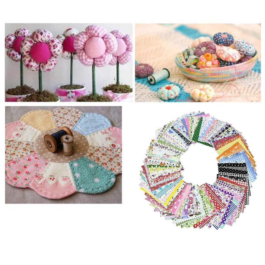 36 pieces of jelly roll multi-color fabric quilting strips, sewn with different patterns and quilting techniques for home DIY