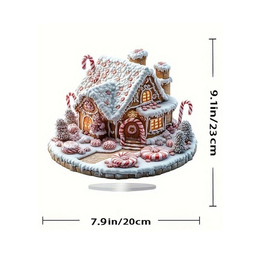 Classic Christmas Village Statue with Exquisite Handmade Elements, Centered Dining Table Decoration, and Festive Decorations