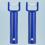 Pool 2 Sets Swimming Pool Cleaning Suction Head V Shaped Cleaning Head Pool Cleaning Accessories for Home Hotel (Blue),5.71" .97" .18