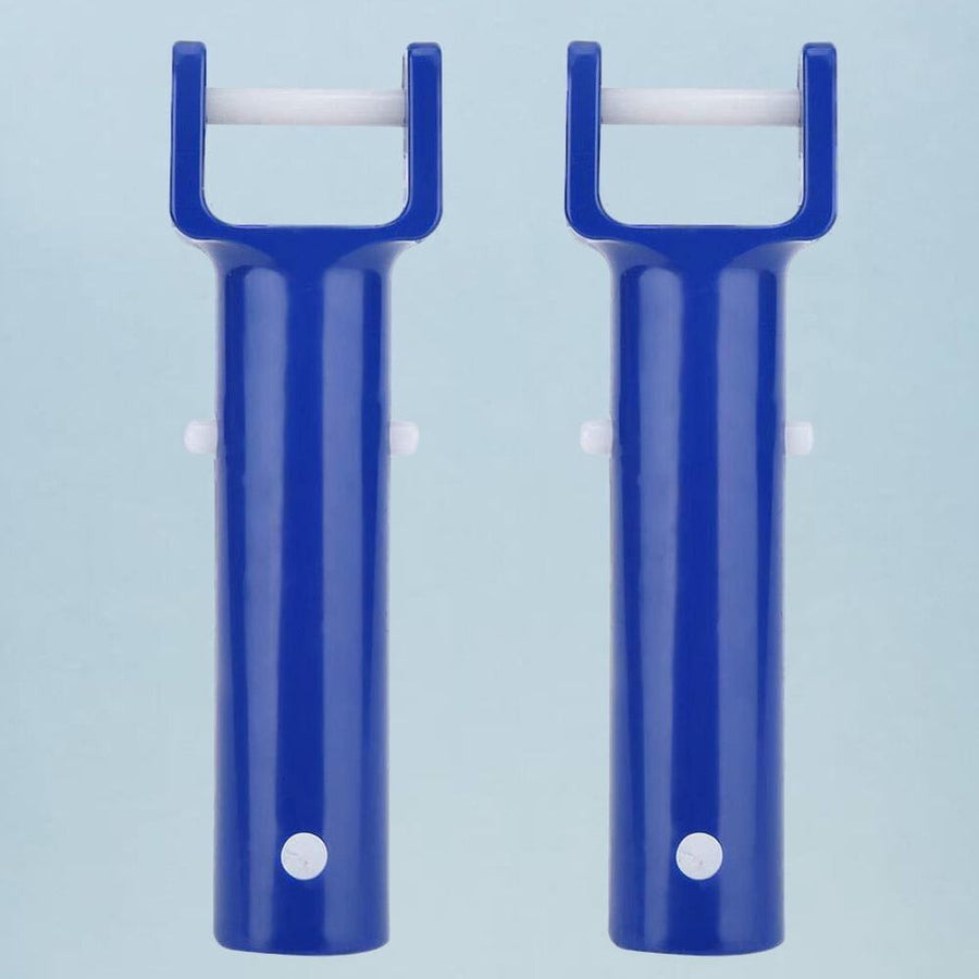 Pool 2 Sets Swimming Pool Cleaning Suction Head V Shaped Cleaning Head Pool Cleaning Accessories for Home Hotel (Blue),5.71" .97" .18