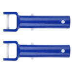 Pool 2 Sets Swimming Pool Cleaning Suction Head V Shaped Cleaning Head Pool Cleaning Accessories for Home Hotel (Blue),5.71" .97" .18