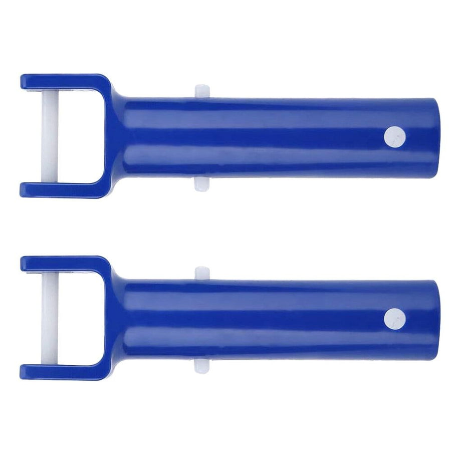 Pool 2 Sets Swimming Pool Cleaning Suction Head V Shaped Cleaning Head Pool Cleaning Accessories for Home Hotel (Blue),5.71" .97" .18