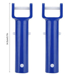 Pool 2 Sets Swimming Pool Cleaning Suction Head V Shaped Cleaning Head Pool Cleaning Accessories for Home Hotel (Blue),5.71" .97" .18