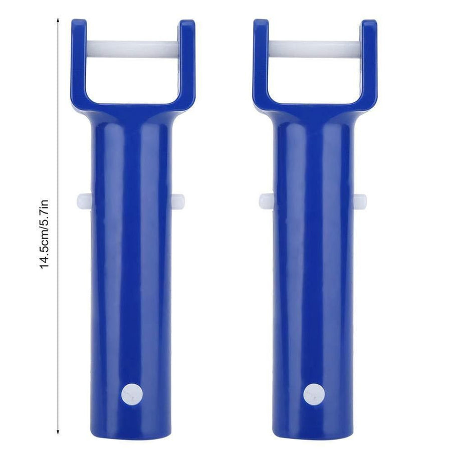Pool 2 Sets Swimming Pool Cleaning Suction Head V Shaped Cleaning Head Pool Cleaning Accessories for Home Hotel (Blue),5.71" .97" .18