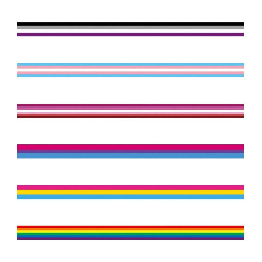 6Pcs Crafting Ribbon Rainbow 90x5cm for DIY Bowknot Making and Home Decoration