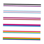 6Pcs Crafting Ribbon Rainbow 90x5cm for DIY Bowknot Making and Home Decoration