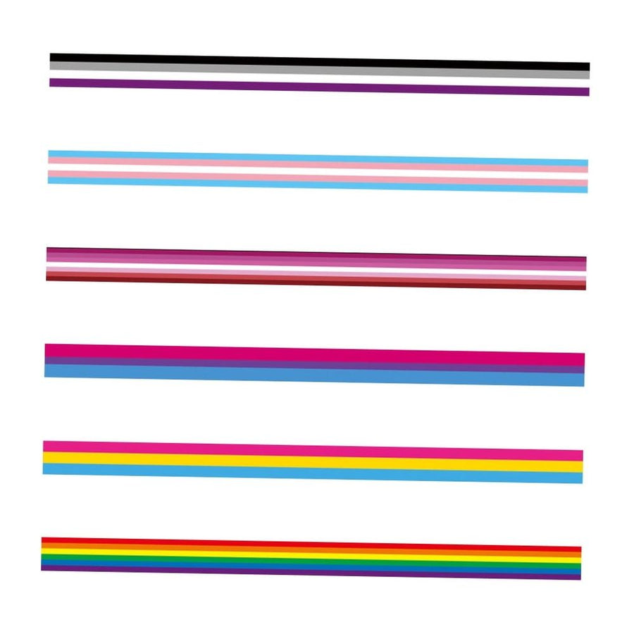 6Pcs Crafting Ribbon Rainbow 90x5cm for DIY Bowknot Making and Home Decoration
