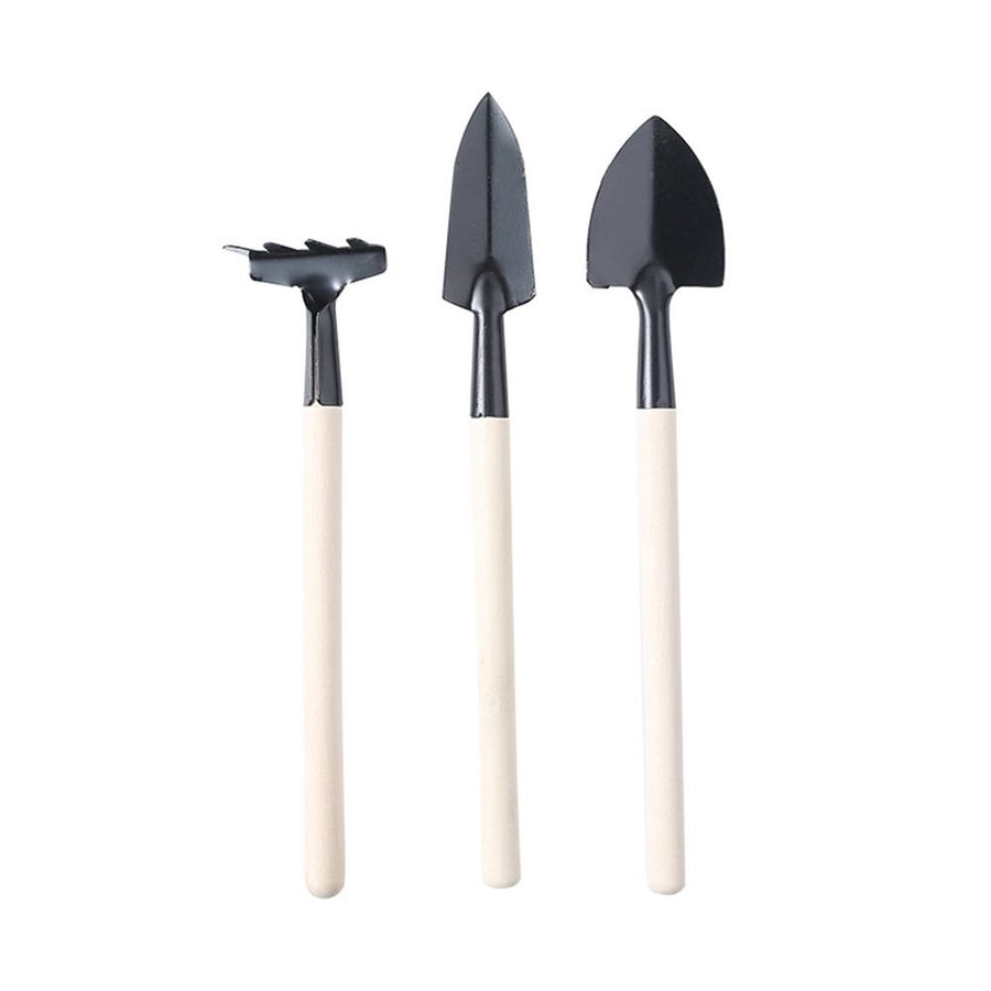 Black 3-Piece Multifunctional Garden Tool Set, Essential Hand Tools for Indoor & Outdoor Planting (1 set)