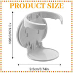 White Foldable Cup Holder, Adjustable Wall Mount Drink Rack for Car, Truck, RV & Van Water Bottles