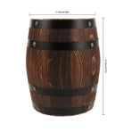 Stool with Wood Material Rustic Design Outdoor Patio Side Table Light Brown