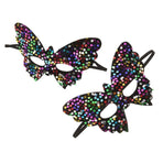 Multi Color Masquerade Mask for Girls Made of Plastic with Comfortable Fit Unique Design for Home Parties and Events 2 Pieces
