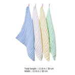 Soft Cotton Washcloths in Yellow for Bathing, Feeding, and Care