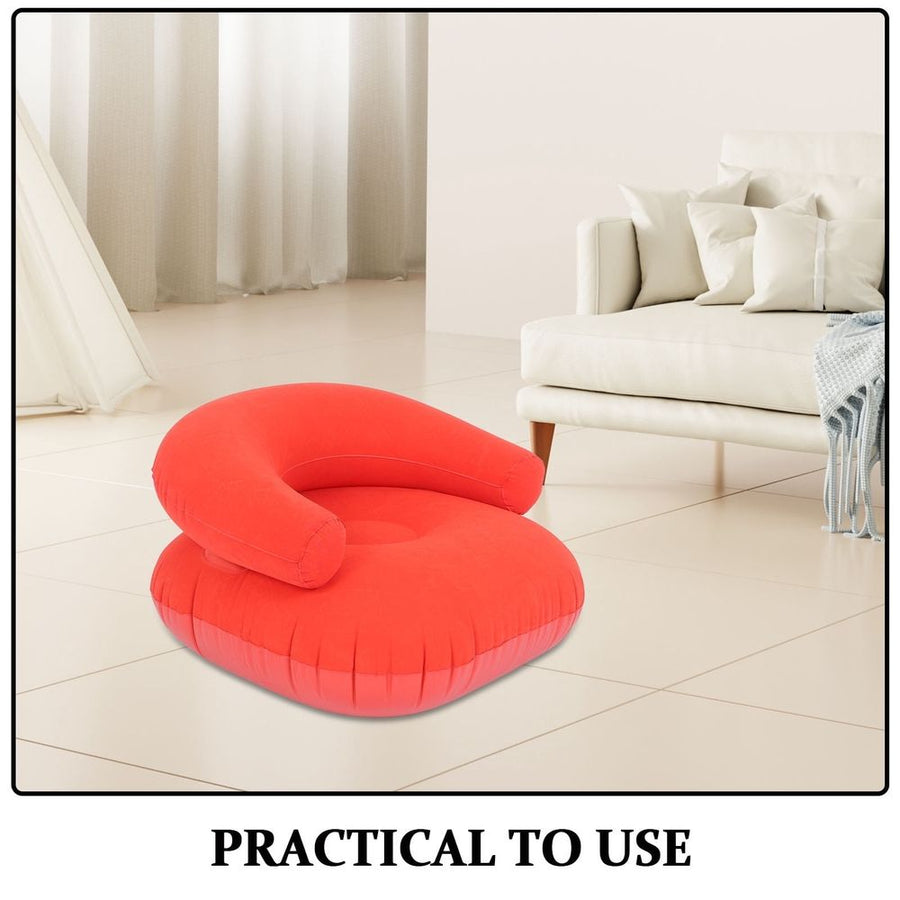 Lightweight Inflatable Camping Couch Chair in Soft Flocked for Outdoor Comfort