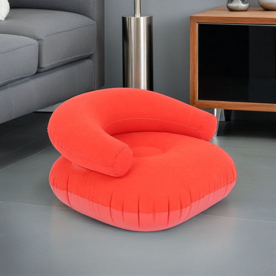 Lightweight Inflatable Camping Couch Chair in Soft Flocked for Outdoor Comfort