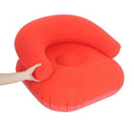 Lightweight Inflatable Camping Couch Chair in Soft Flocked for Outdoor Comfort