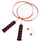Lightweight Orange Badminton Racket Set with Enhanced Thread Tension for Improved Range and Performance