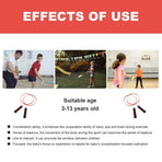 Lightweight Orange Badminton Racket Set with Enhanced Thread Tension for Improved Range and Performance