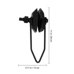 2-Pack Black Nylon Engine Flusher Muffs for Boat and Marine Equipment Cooling System