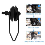 2-Pack Black Nylon Engine Flusher Muffs for Boat and Marine Equipment Cooling System