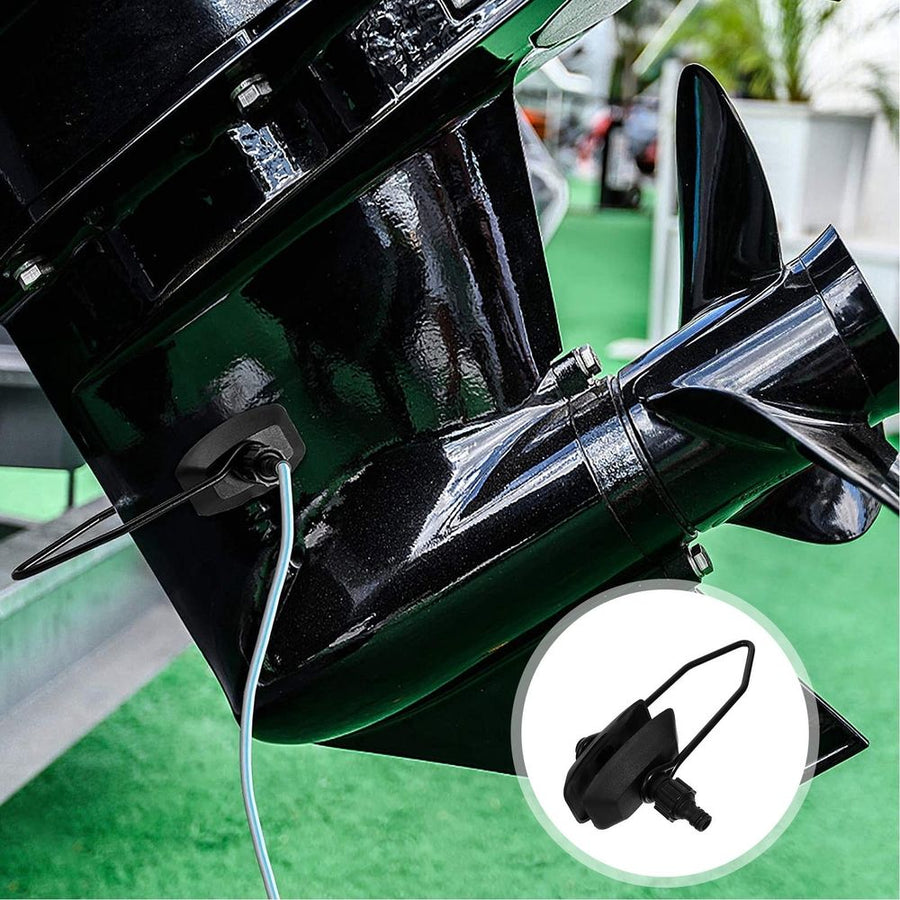 2-Pack Black Nylon Engine Flusher Muffs for Boat and Marine Equipment Cooling System