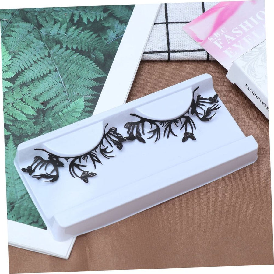 Black Paper Eyelashes Unique for Christmas Decor 5Pairs