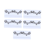 Black Paper Eyelashes Unique for Christmas Decor 5Pairs