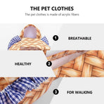 Dog Cosplay Costume Yellow Acrylic Fiber Eye-Catching and Breathable for Outdoor