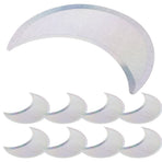 8Pcs Plated Silver Disposable Paper Plates Moon Design for Casual and Formal Parties