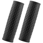 Scooter Handlebar Grips Black Silicone Shockproof Non-Slip for Storage 2Pcs