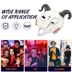 Lifelike White Goat Mask for Outdoor Cosplay Party Carnival and Festival Decoration