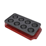 Cast Iron Nonstick Pan 8-Hole Baking Tray with Base Black 1 Set