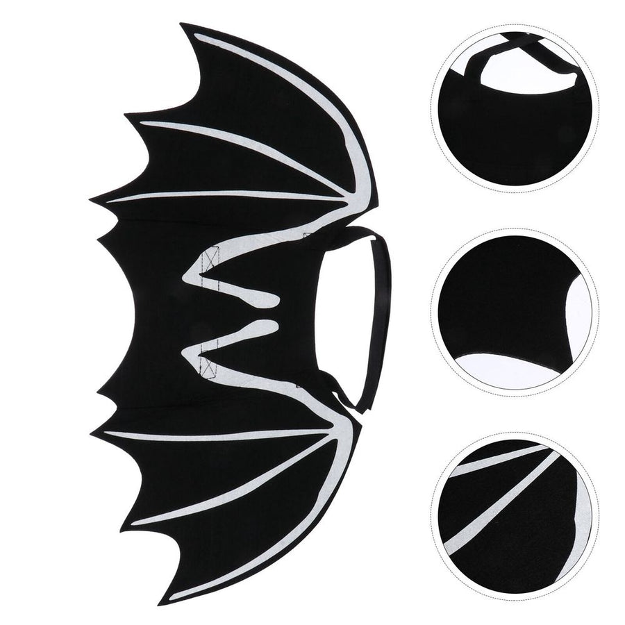 Luminous Bat Felt Costume Adjustable Wings Cat for Weekend Parties