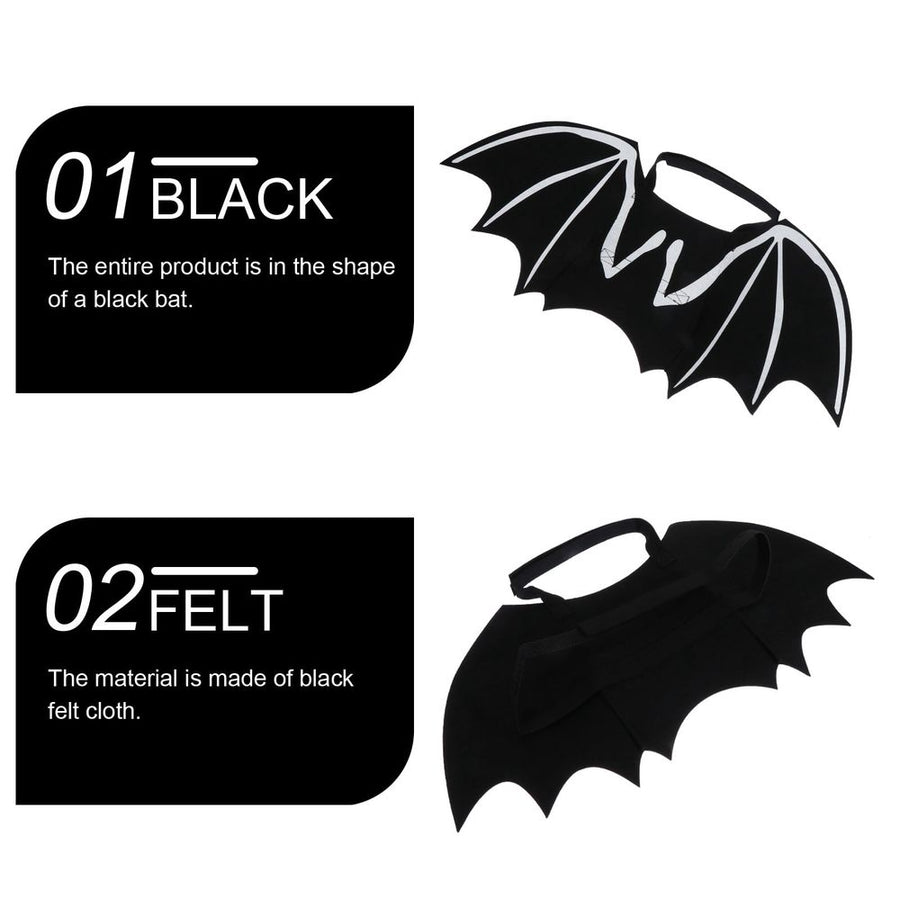 Luminous Bat Felt Costume Adjustable Wings Cat for Weekend Parties