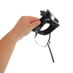 Black Plastic Blank Mask Base, Perfect for DIY Crafts and Cosplay