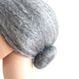 Old Woman Wigs Grey Hair Costume Accessory for Adults 1Set