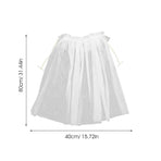 1Pc White Costume Cape Gauze Cloak Soft Breathable Fabric for Special Events
