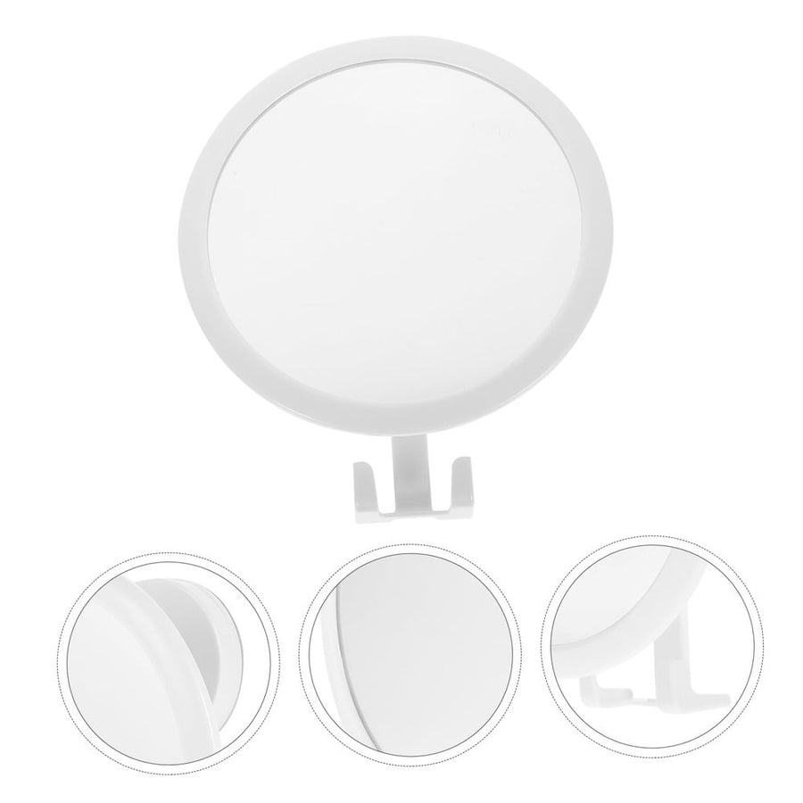 Bathroom Wall-Mounted Mirror White Clear Surface Eco-Friendly Material for Makeup