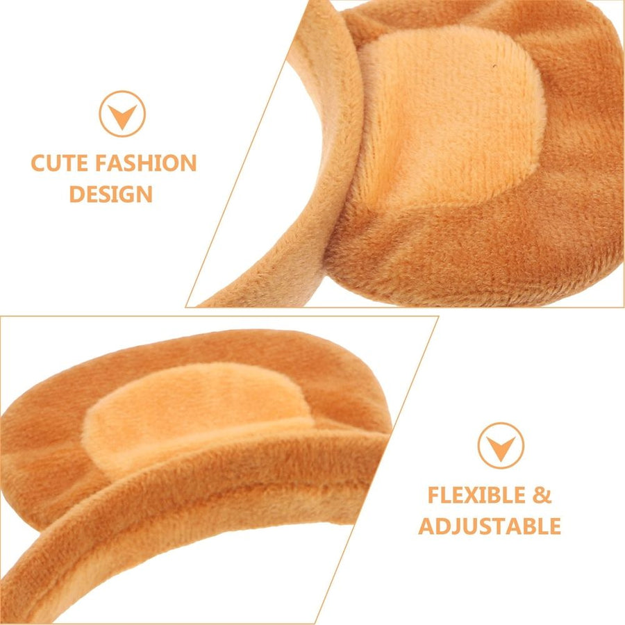 carnival headband monkey ear headband Brown 1 Set for Costume Party