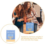 12pcs Adorable Paper Bags Blue Hanukkah Theme for Party Supply and Friends