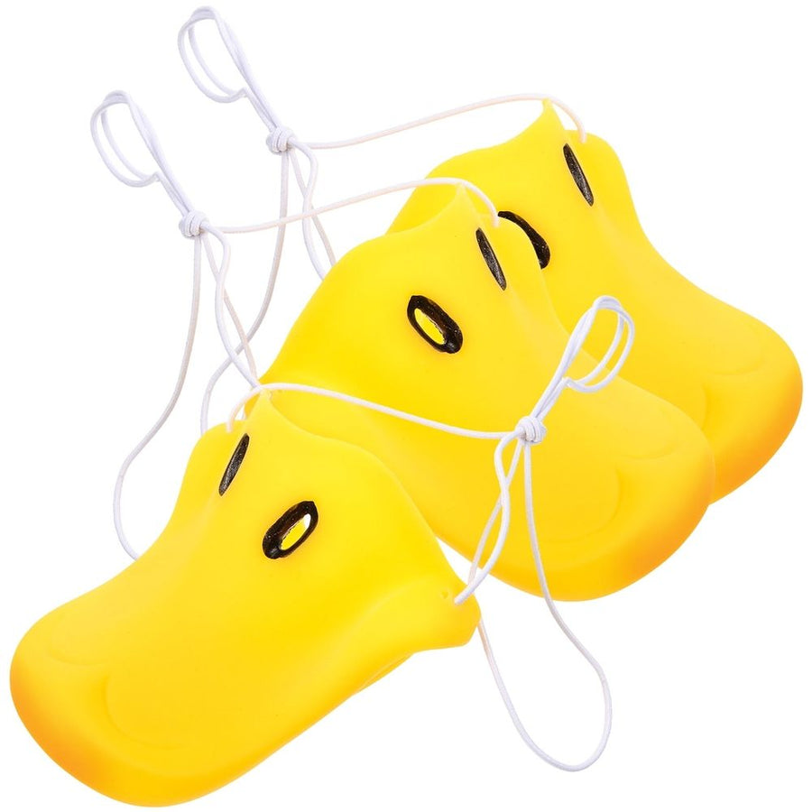 3-Piece Yellow Vinyl Nose Props for Cosplay, Circus , Animal Theme Parties, Costume Accessories