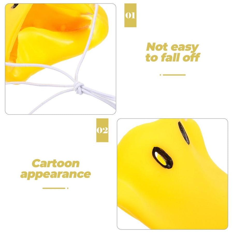 3-Piece Yellow Vinyl Nose Props for Cosplay, Circus , Animal Theme Parties, Costume Accessories